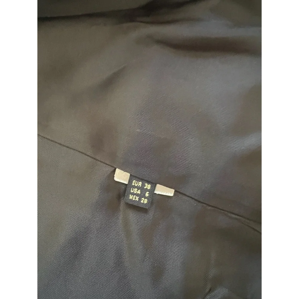 Massimo Dutti Dark Red Textured Blazer - Picture 6 of 7